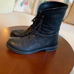 Worn, Black Clark’s boots